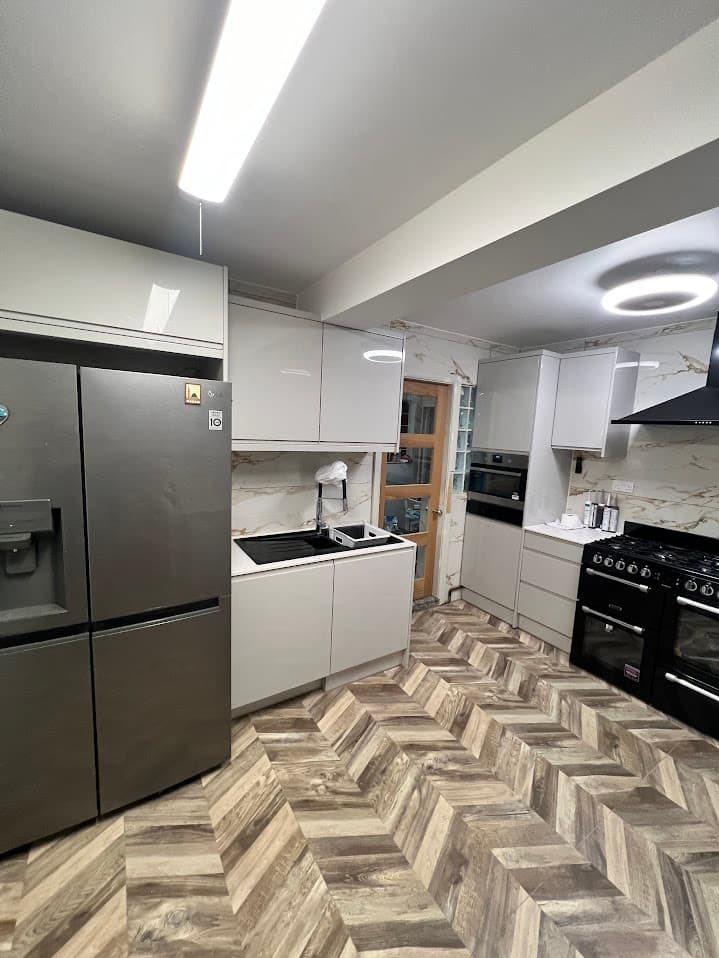 Marble & Chevron Kitchen detail