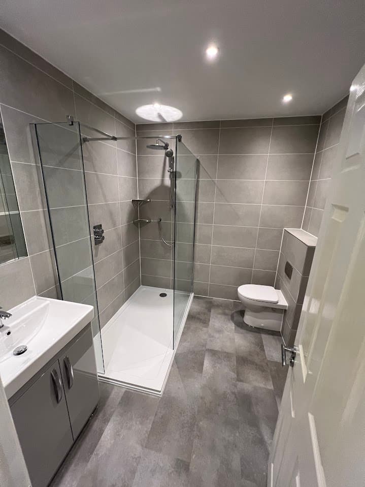 Slate & Chrome Shower Room