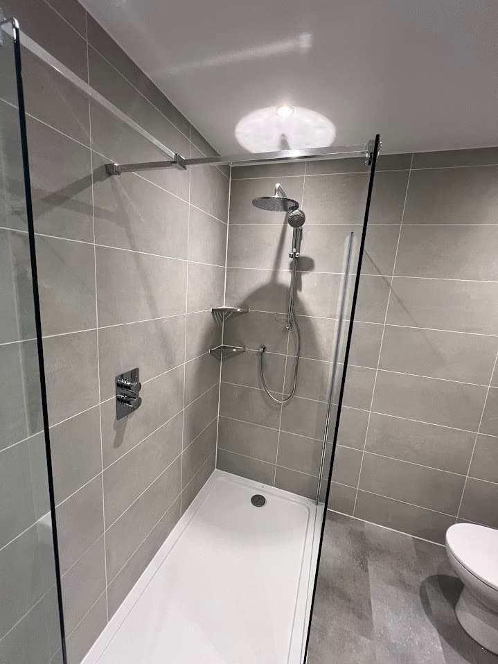 Slate & Chrome Shower Room detail