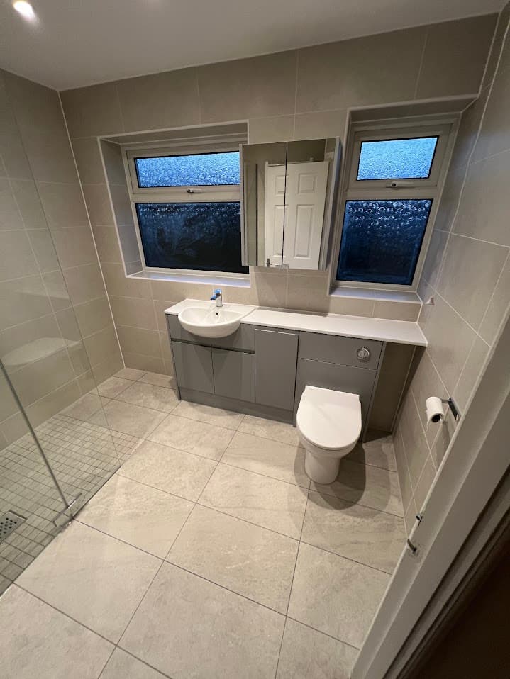 Contemporary Stone Wet Room detail