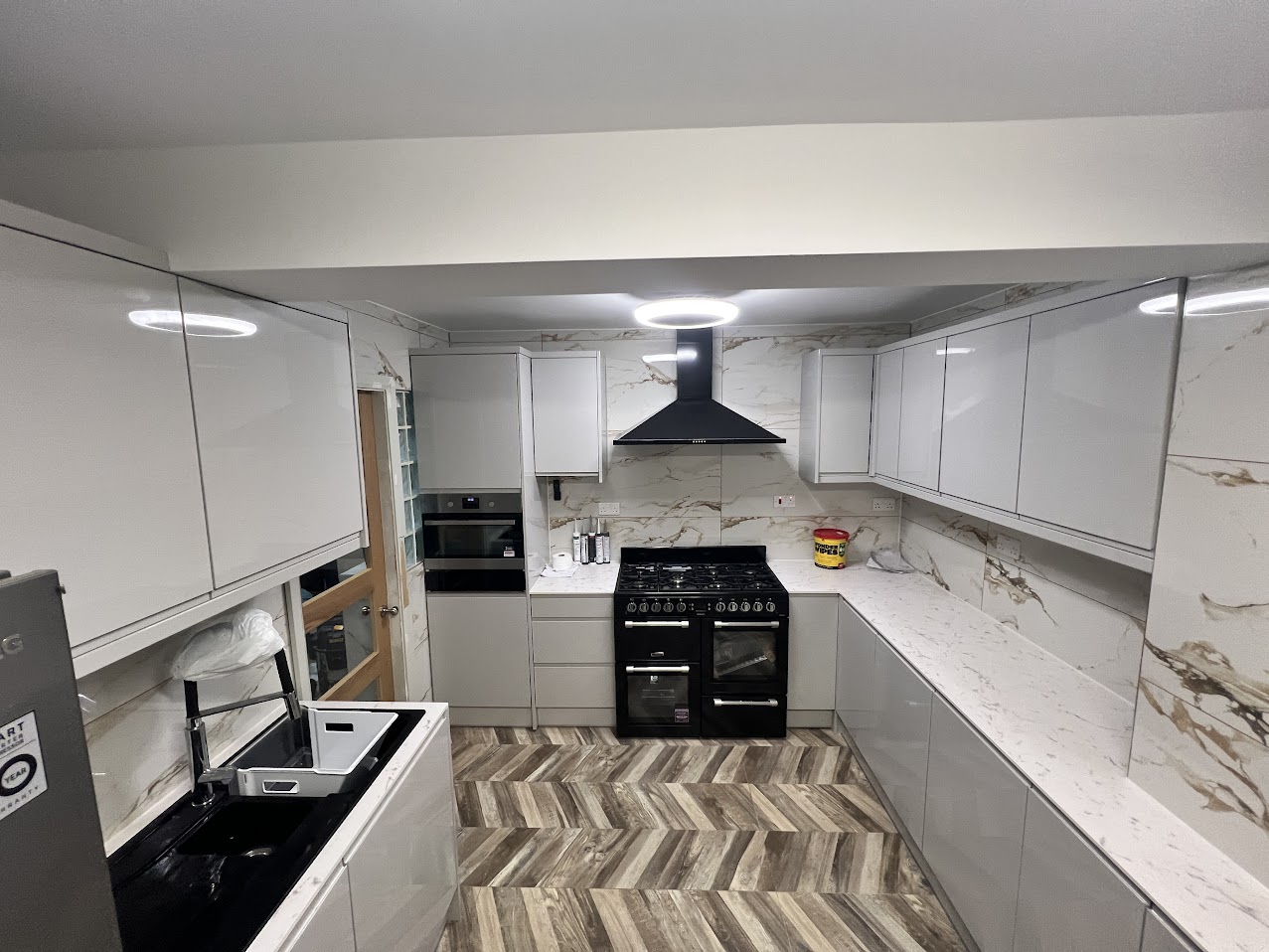 Marble & Chevron Kitchen
